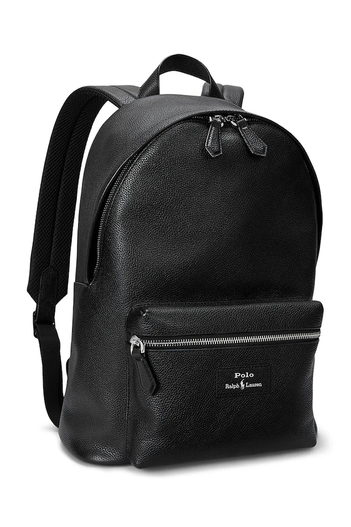 Δερμάτινο σακίδιο Polo Ralph Lauren 405962456 μαύρο SS26