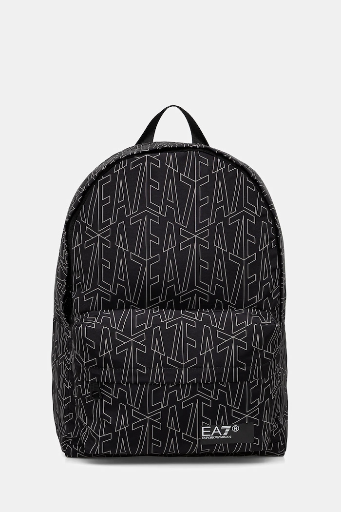 Ruksak EA7 Emporio Armani vzorovaný čierna AF10465.7X000001