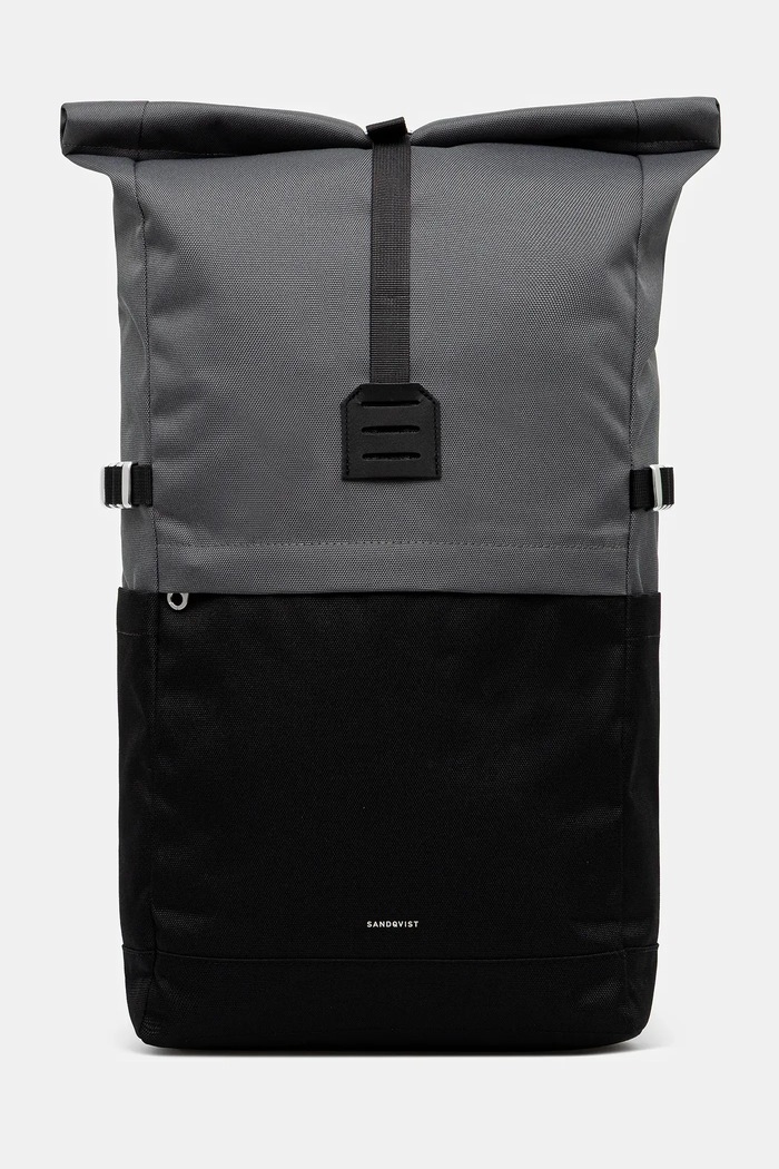 Рюкзак Sandqvist Icon Rolltop M гладкий чёрный 251404103