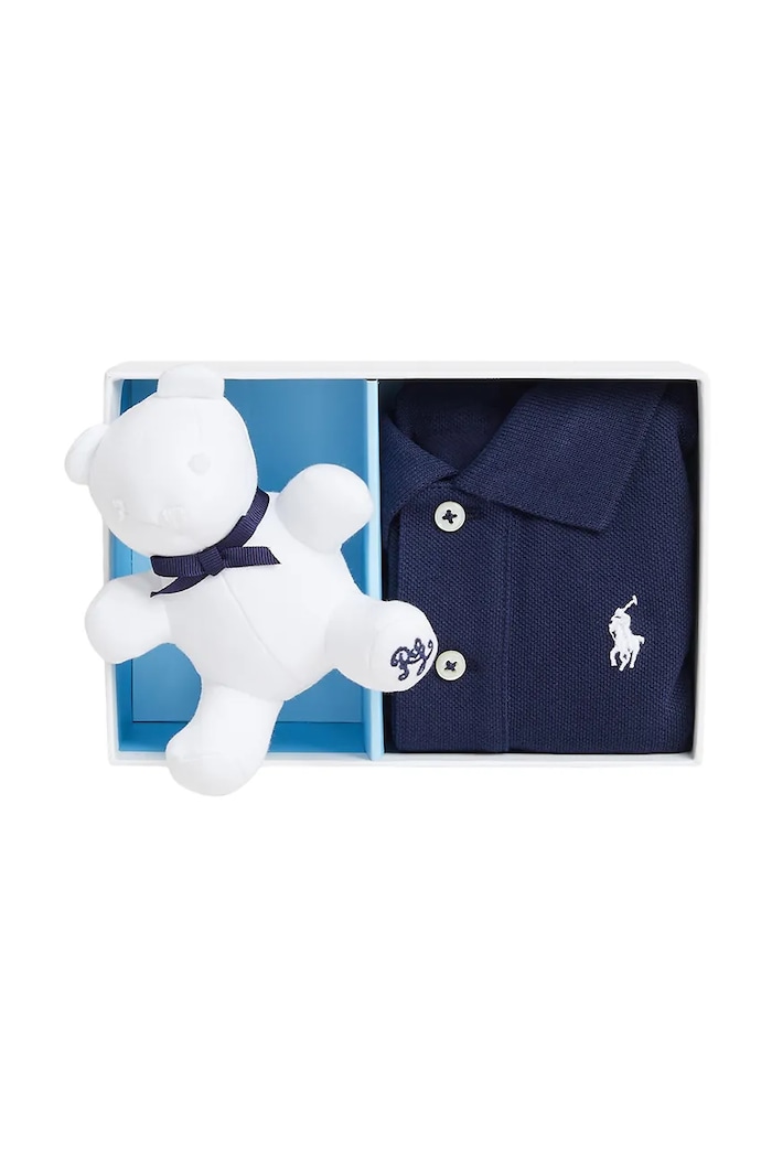 Παιδικό πουκάμισο πόλο Polo Ralph Lauren 320940294001 σκούρο μπλε SS25
