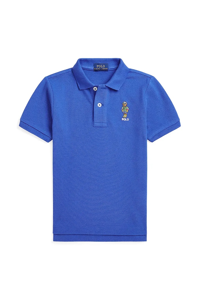 Παιδικά βαμβακερά μπλουζάκια πόλο Polo Ralph Lauren βαμβάκι μπλε 322952585002