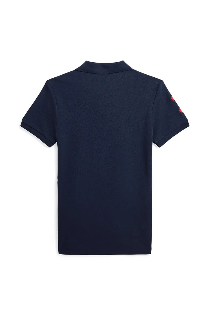 Dětská bavlněná polokošile Polo Ralph Lauren 323708861113 námořnická modř AW25