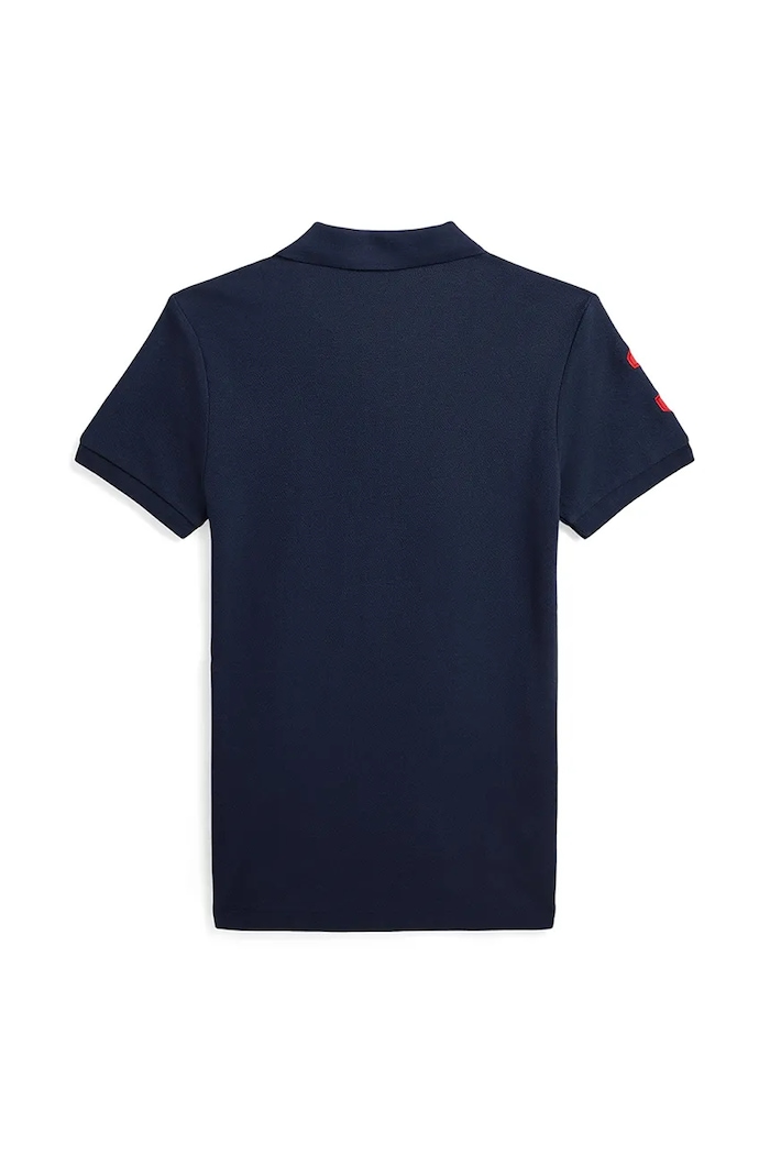 Dětská bavlněná polokošile Polo Ralph Lauren 323708861113 námořnická modř AW25