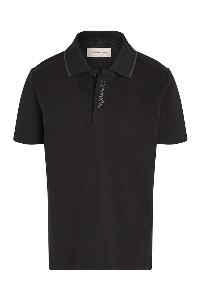 Calvin Klein Jeans tricou polo copii 0 IB0IB02370.PPYA negru SS25