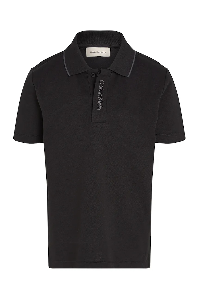 Calvin Klein Jeans tricou polo copii 0 IB0IB02370.PPYA negru SS25