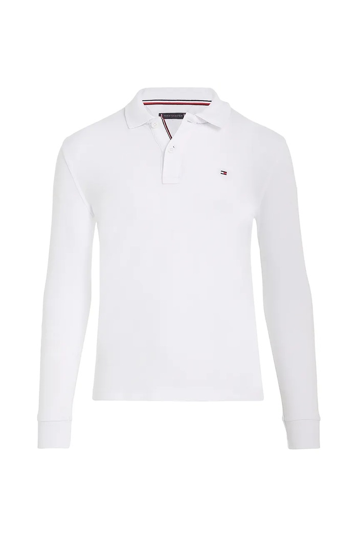 Tommy Hilfiger longsleeve copii KB0KB09664.PPYA alb SS25