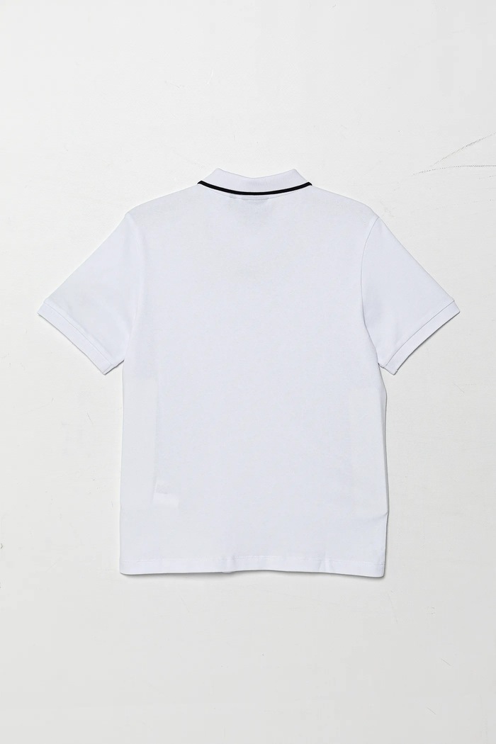 Детска тениска с яка EA7 Emporio Armani 7B000023.AF12901 бял SS26