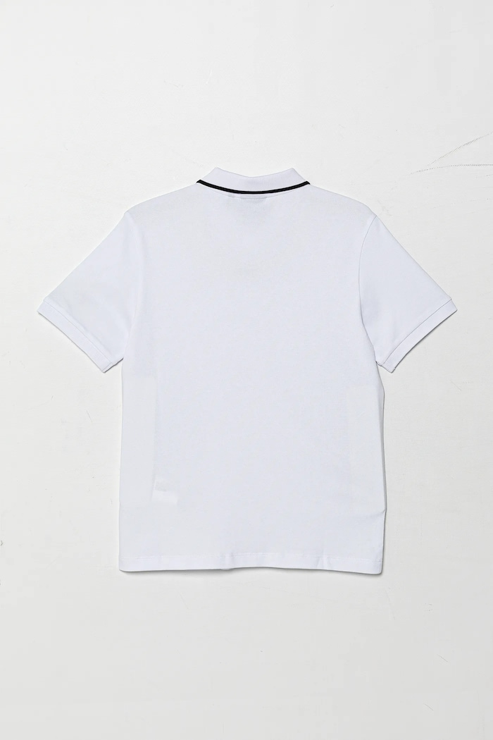 Детска тениска с яка EA7 Emporio Armani 7B000023.AF12901 бял SS26