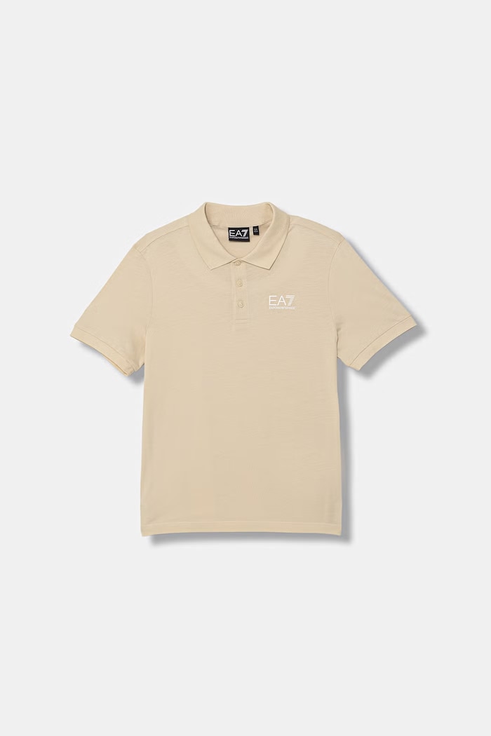 EA7 Emporio Armani polo tričko detské bavlnené béžová 7B000022.AF10378
