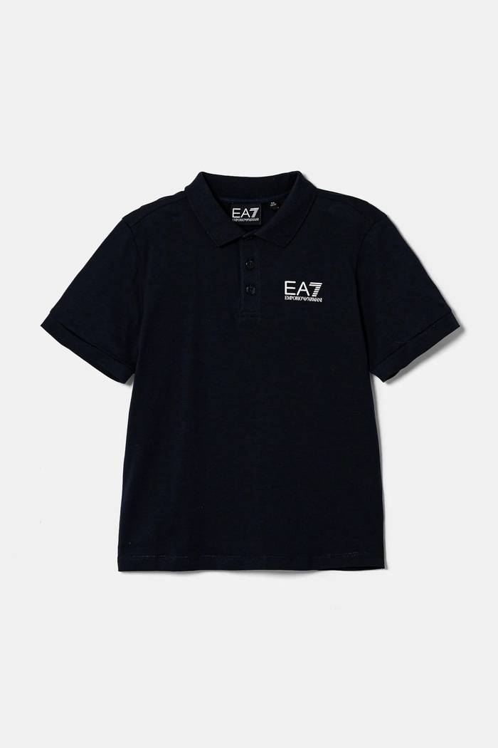 EA7 Emporio Armani polo tričko detské bavlnené bavlna tmavomodrá 7B000022.AF10378