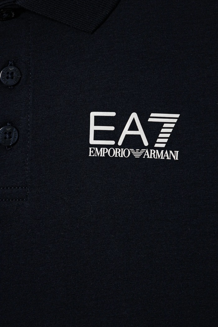 Chlapec EA7 Emporio Armani polo tričko detské bavlnené 7B000022.AF10378 tmavomodrá