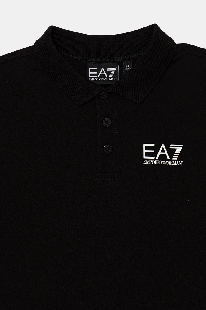 Chlapec EA7 Emporio Armani polo tričko detské bavlnené 7B000022.AF10378 čierna