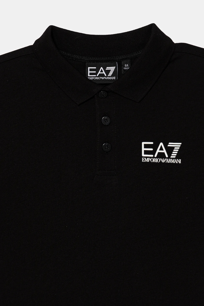 Chlapec EA7 Emporio Armani polo tričko detské bavlnené 7B000022.AF10378 čierna