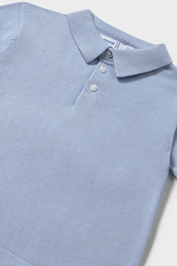 Băieți Mayoral Tricou polo copii 1106.3A.Baby.PPYA albastru