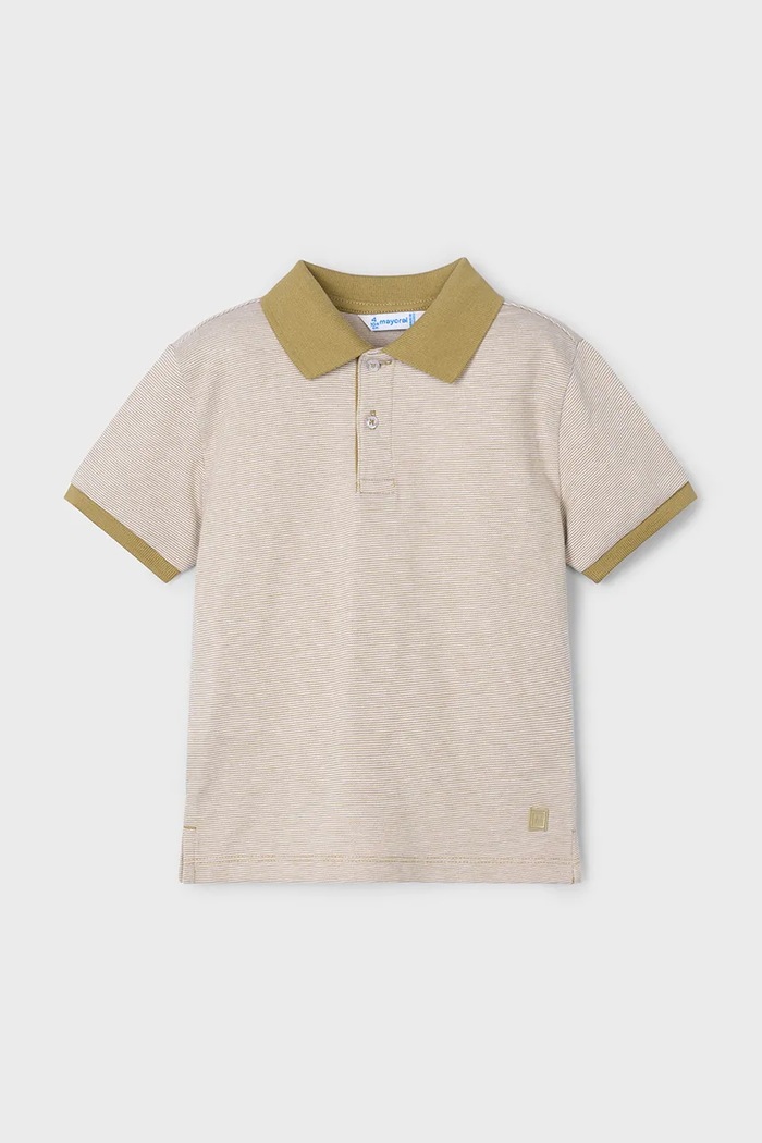Dětské polo tričko Mayoral s elastanem béžová 3105.5C.Mini.PPYA