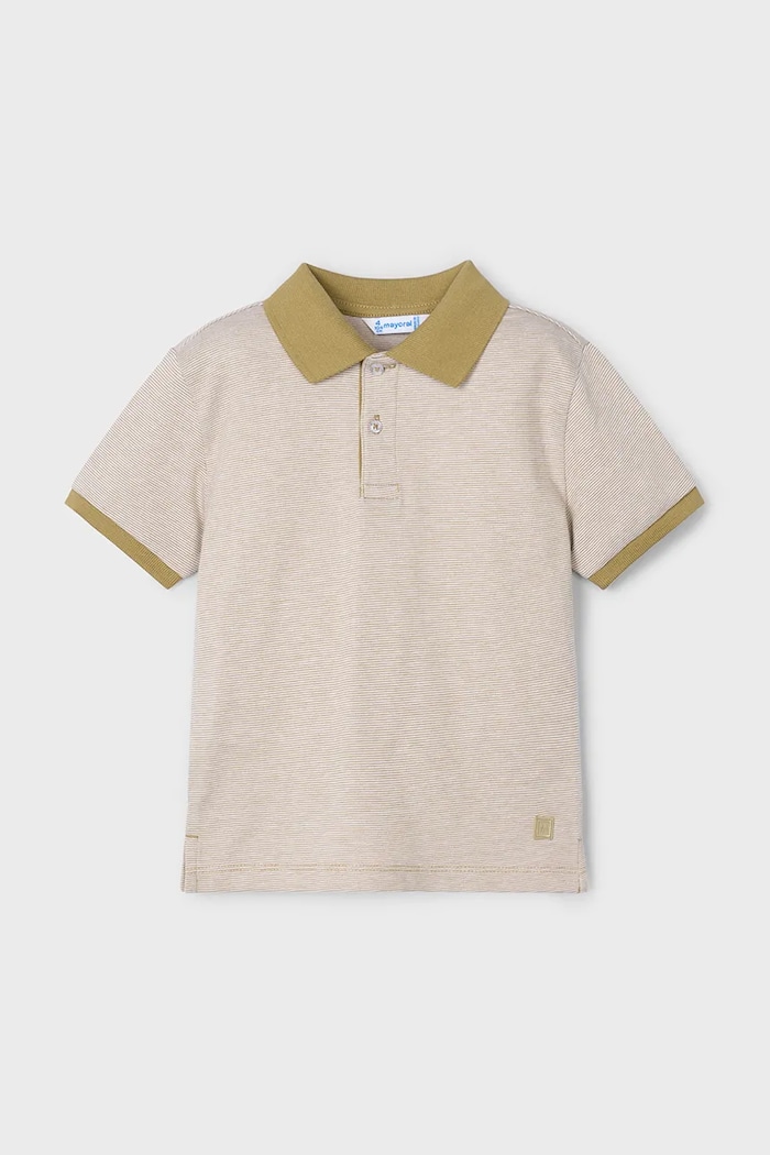 Dětské polo tričko Mayoral s elastanem béžová 3105.5C.Mini.PPYA