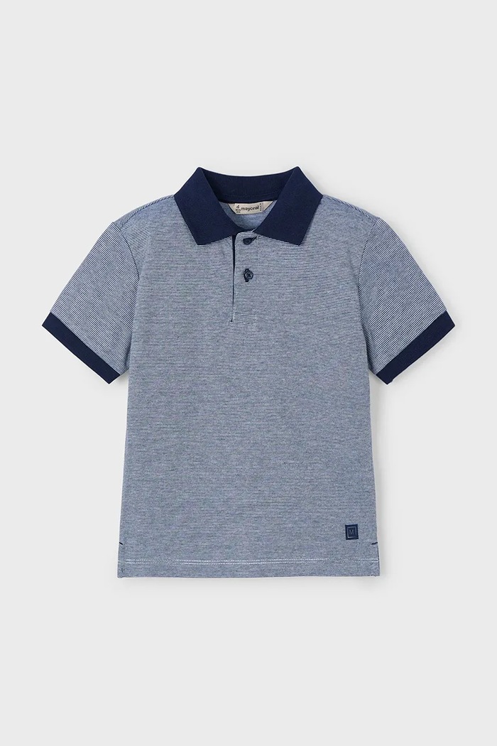 Dětské polo tričko Mayoral s elastanem námořnická modř 3105.5C.Mini.PPYA