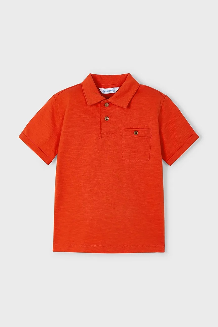 Pamučna polo majica Mayoral 3109.5H.Mini.PPYA crvena SS25