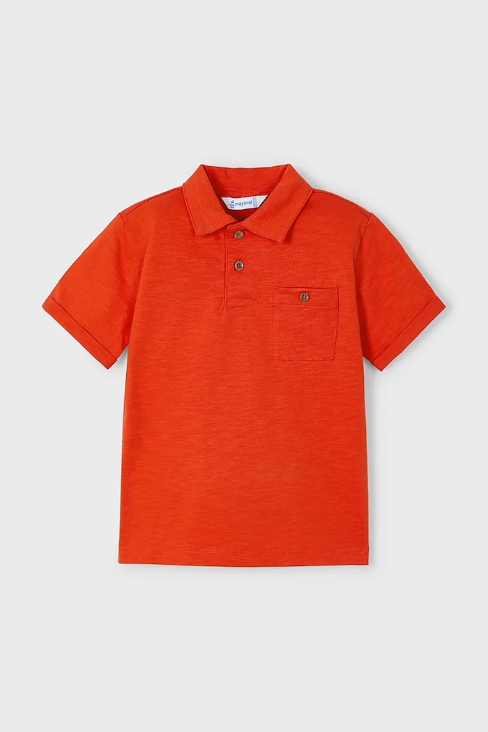 Pamučna polo majica Mayoral 3109.5H.Mini.PPYA crvena SS25