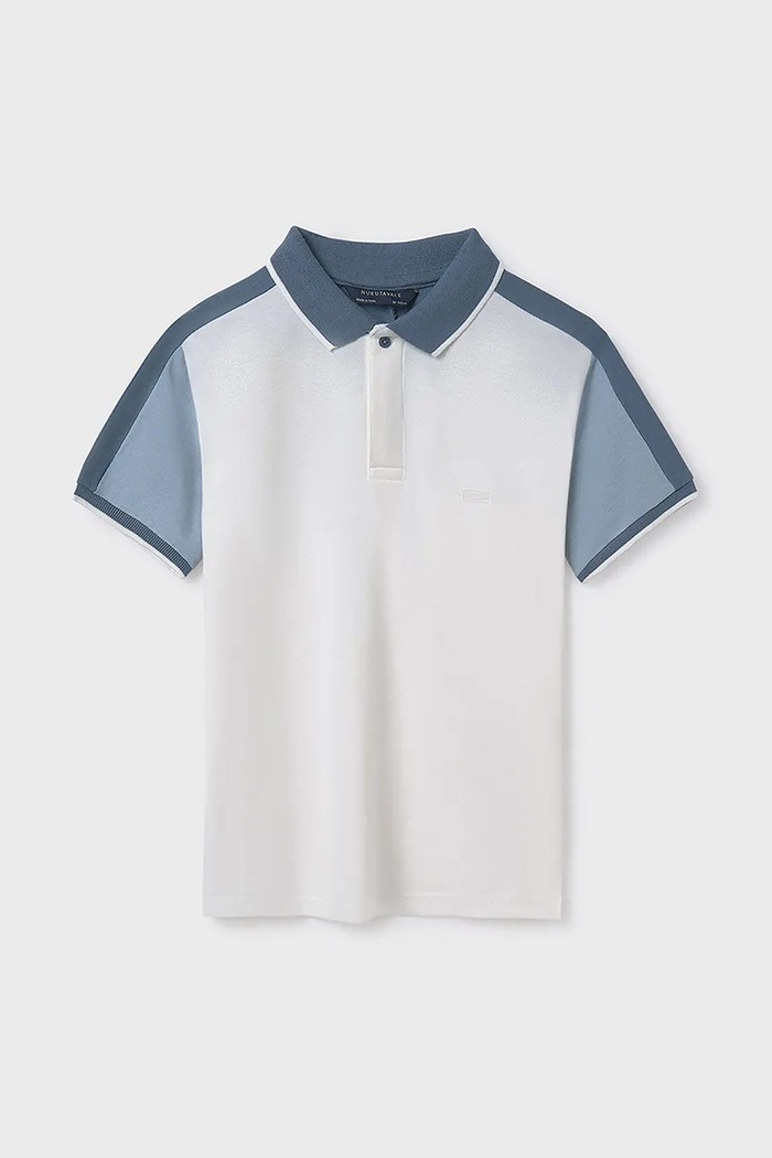 Mayoral tricou polo copii uni albastru 6134.7E.Junior.PPYA