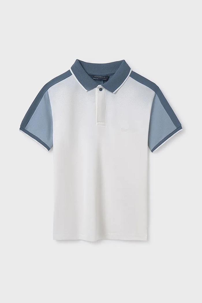 Mayoral tricou polo copii uni albastru 6134.7E.Junior.PPYA