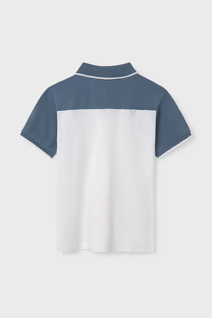Mayoral tricou polo copii 6134.7E.Junior.PPYA albastru SS25