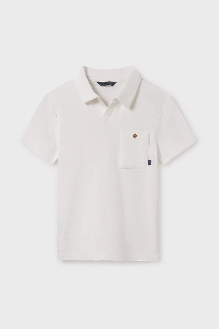 Dječja polo majica Mayoral 6152.7D.Junior.PPYA bijela SS25