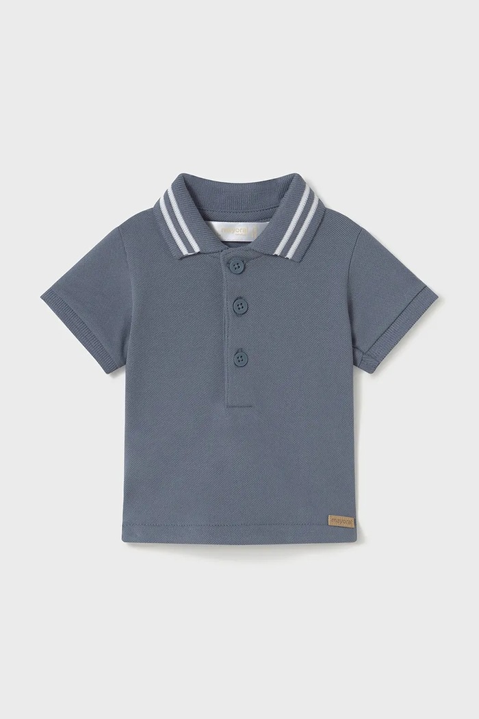 Mayoral Newborn polo bawełniane niemowlęce bawełna niebieski 190.1L.Newborn.PPYH