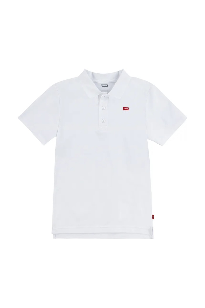 Levi's polo bawełniane dziecięce BACK NECK TAPE POLO 9EA893 biały AA00