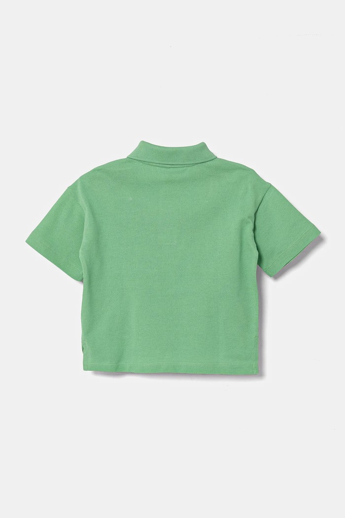 Lacoste tricouri polo din bumbac pentru copii PJ2482 verde SS25