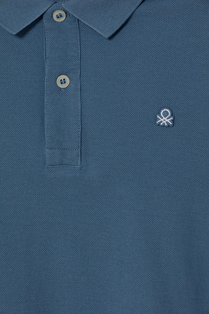 CHLAPEC Dětská bavlněná polokošile United Colors of Benetton 3089C300Q.G.Season.PPYA modrá