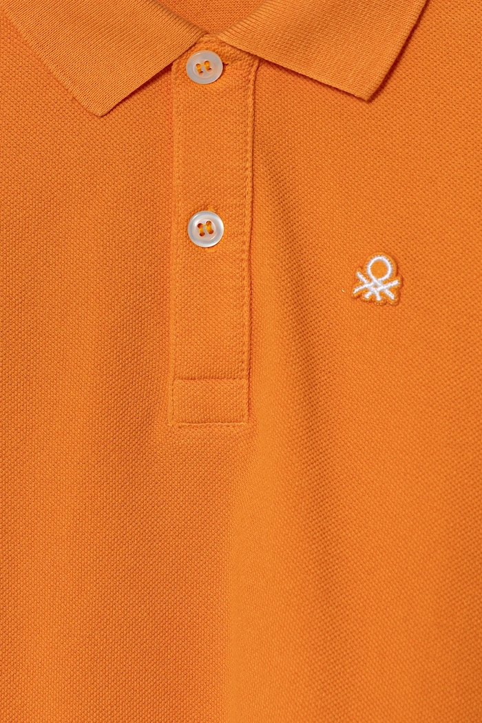 Chłopiec United Colors of Benetton polo bawełniane dziecięce 3089G3008.P.Season.PPYA pomarańczowy