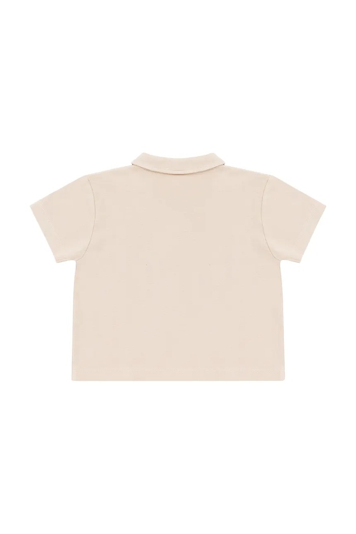 Chlapec Detská bavlnená polokošeľa Donsje Wouti Shirt Groom 4098701.68.92 béžová