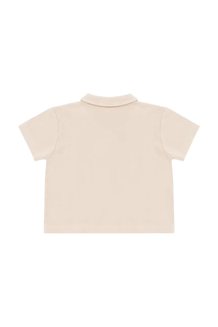Chlapec Detská bavlnená polokošeľa Donsje Wouti Shirt Groom 4098701.68.92 béžová