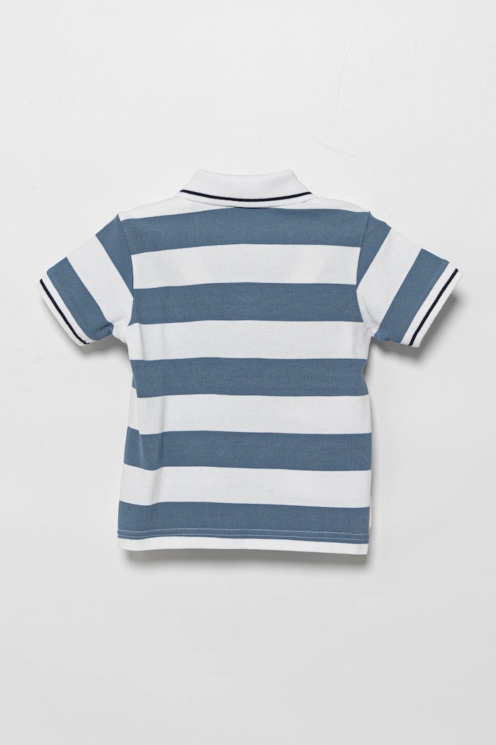 United Colors of Benetton polo bawełniane dziecięce 39QAG300V.P.Seasonal niebieski SS25