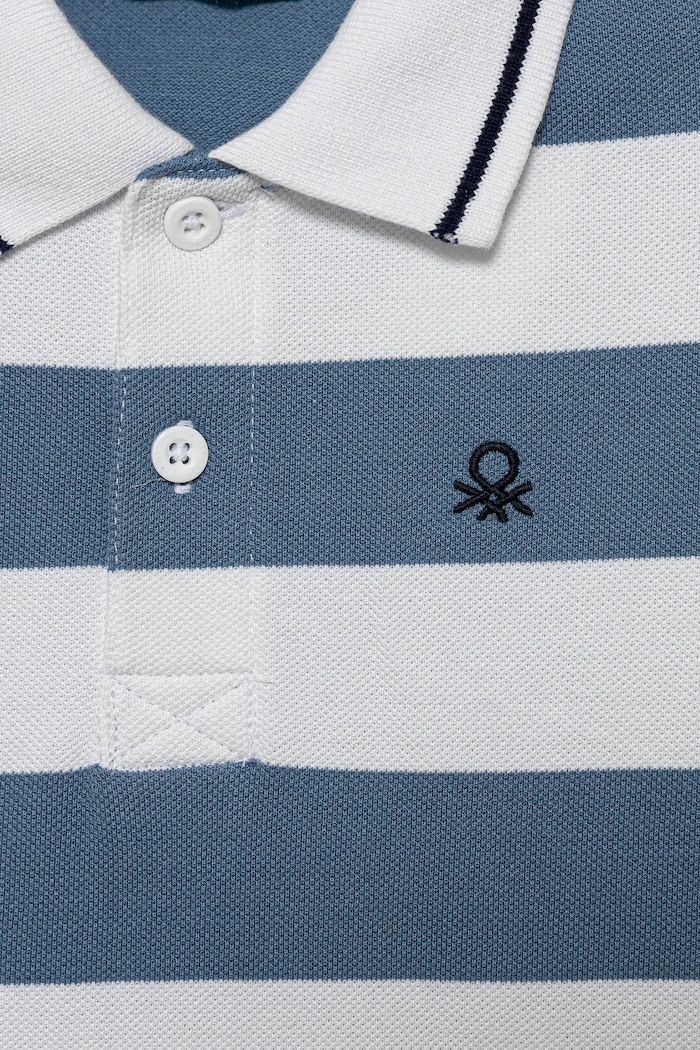 Chłopiec United Colors of Benetton polo bawełniane dziecięce 39QAG300V.P.Seasonal niebieski