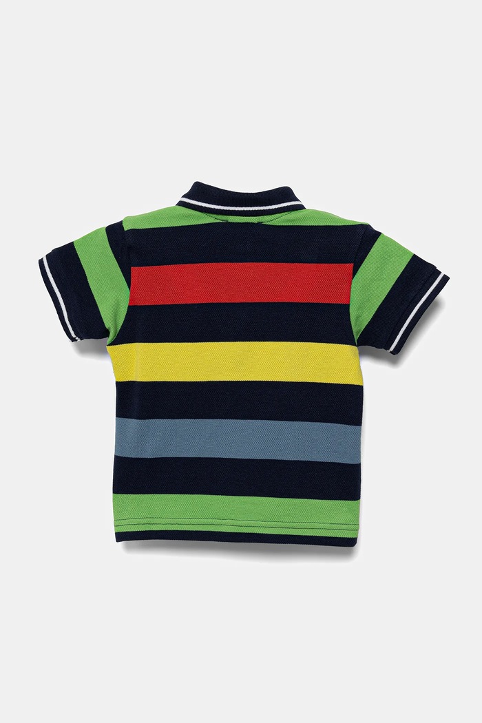 United Colors of Benetton polo bawełniane dziecięce 39QAG300V.P.Seasonal niebieski SS25