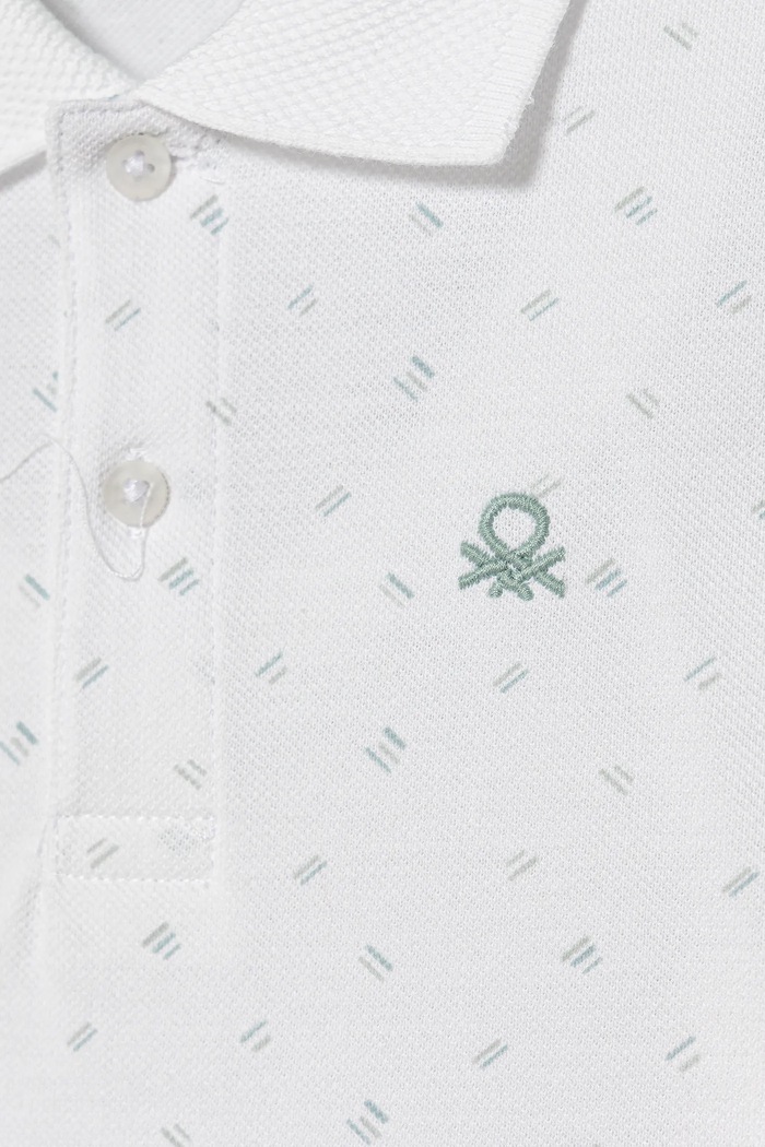 Dječaci Pamučna polo majica United Colors of Benetton 3H35G300X.P.Seasonal bijela