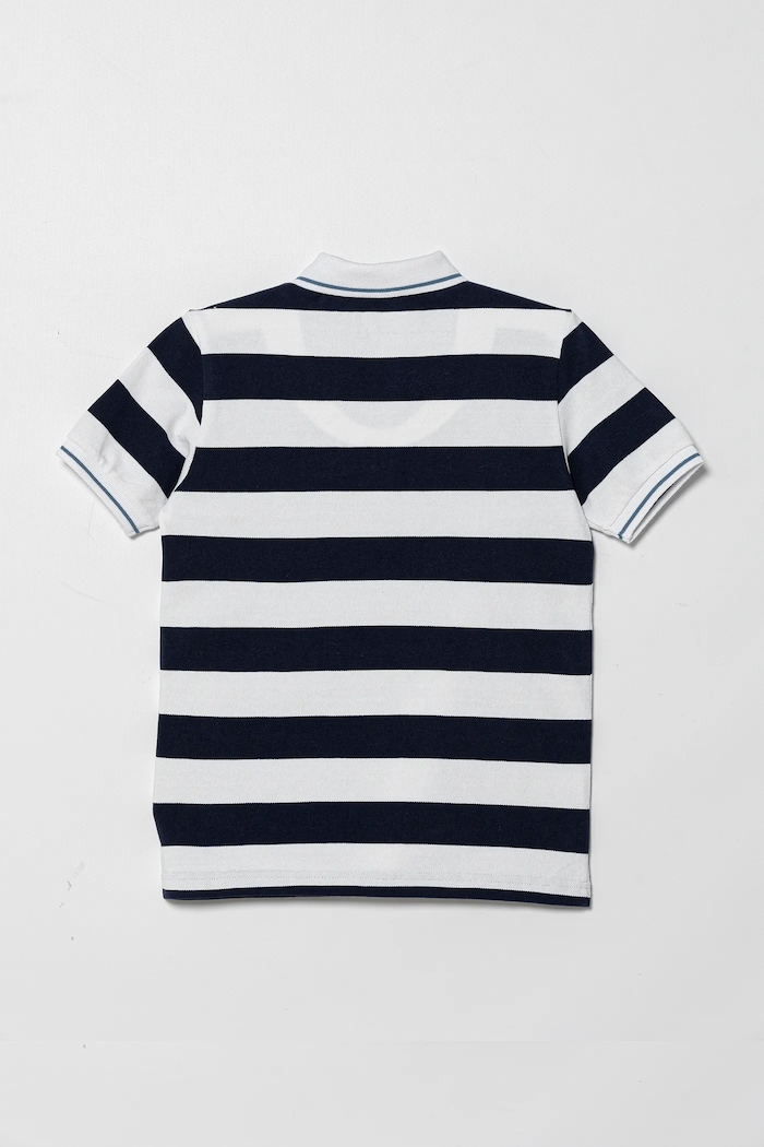 United Colors of Benetton polo bawełniane dziecięce 39QAC301T.G.Seasonal granatowy SS25