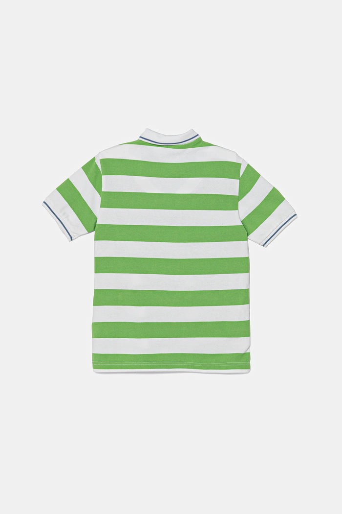United Colors of Benetton polo bawełniane dziecięce 39QAC301T.G.Seasonal zielony SS25