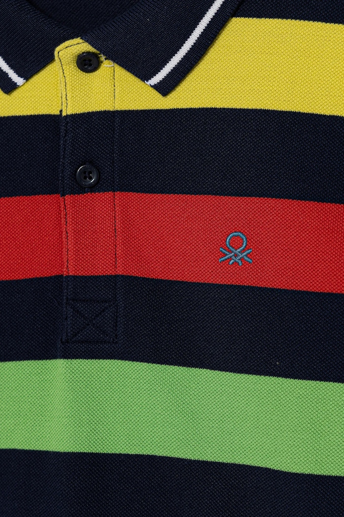 Fiú United Colors of Benetton gyerek pamut póló 39QAC301T.G.Seasonal kék
