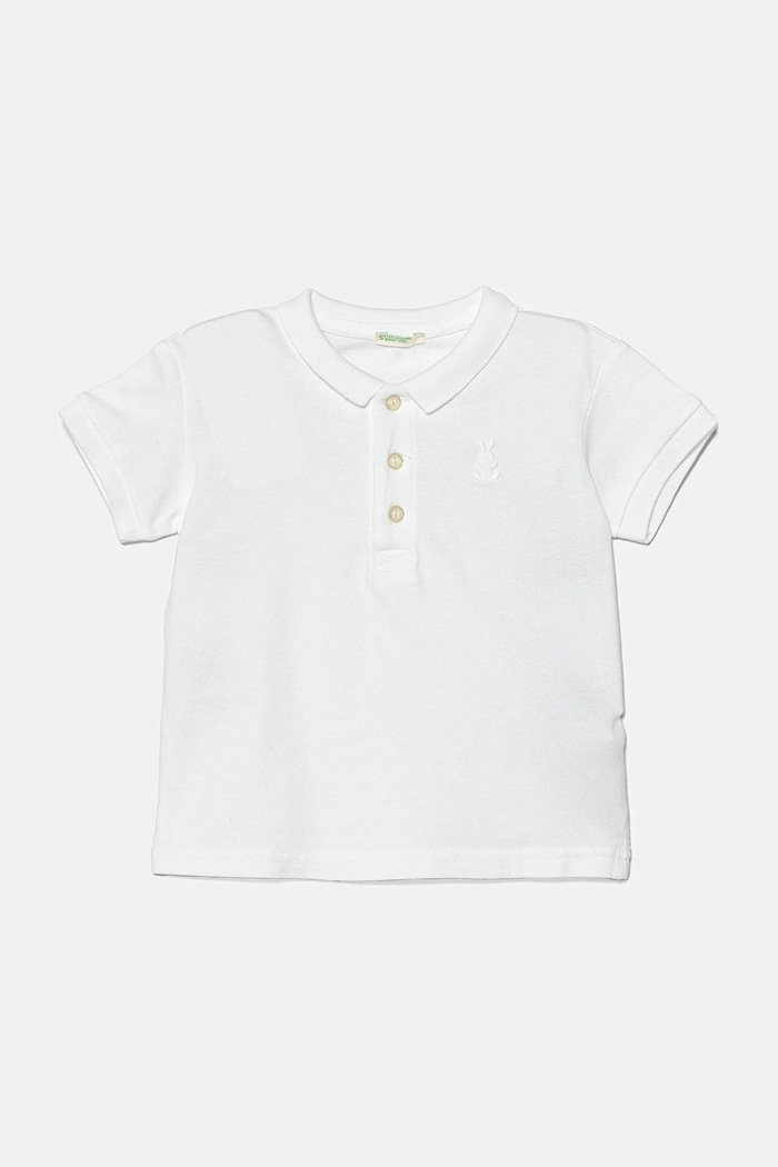 United Colors of Benetton polo niemowlęce z elastanem biały 3WG9A3007.W.Seasonal