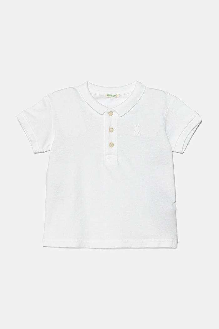 United Colors of Benetton polo niemowlęce z elastanem biały 3WG9A3007.W.Seasonal