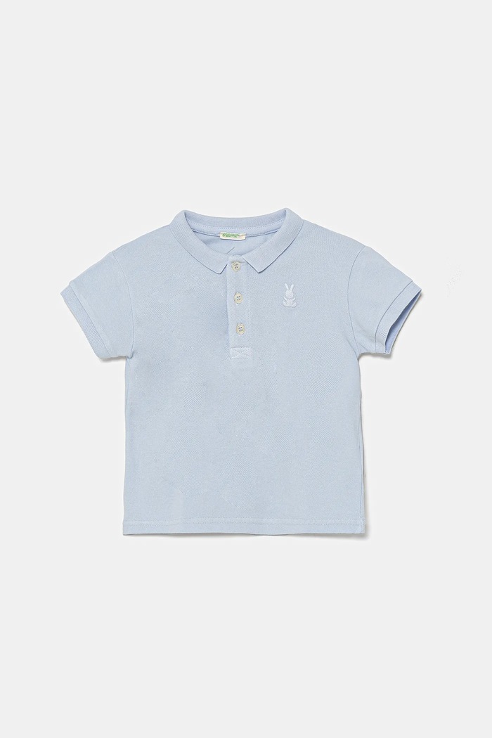 United Colors of Benetton polo niemowlęce z elastanem niebieski 3WG9A3007.W.Seasonal