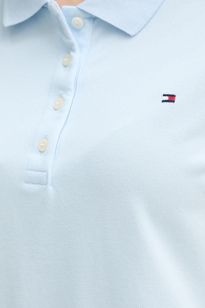 Tommy Hilfiger polo tričko dámske s bavlnou WW0WW43224 modrá