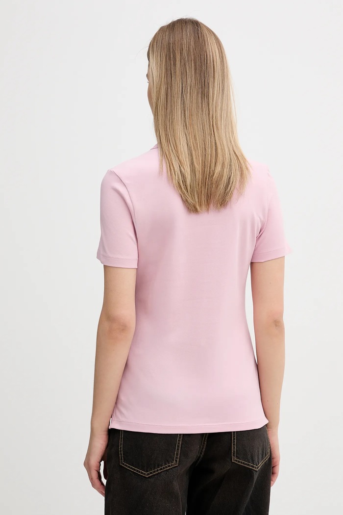 Oblečenie Tommy Hilfiger polo tričko dámske s bavlnou WW0WW43225 ružová