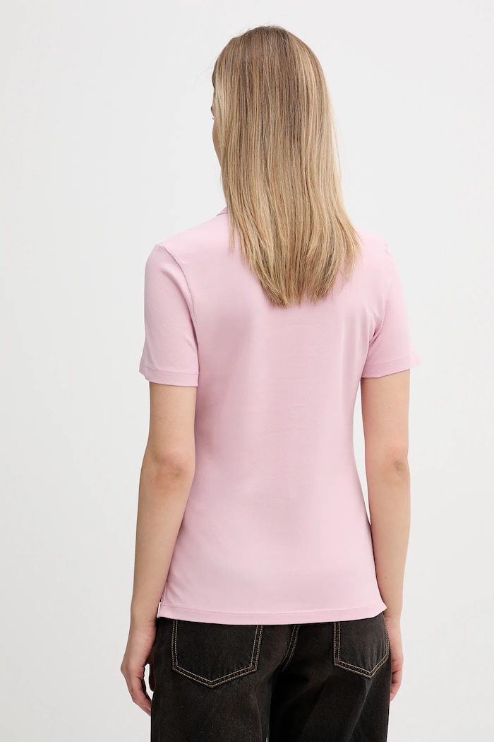 Oblečenie Tommy Hilfiger polo tričko dámske s bavlnou WW0WW43225 ružová