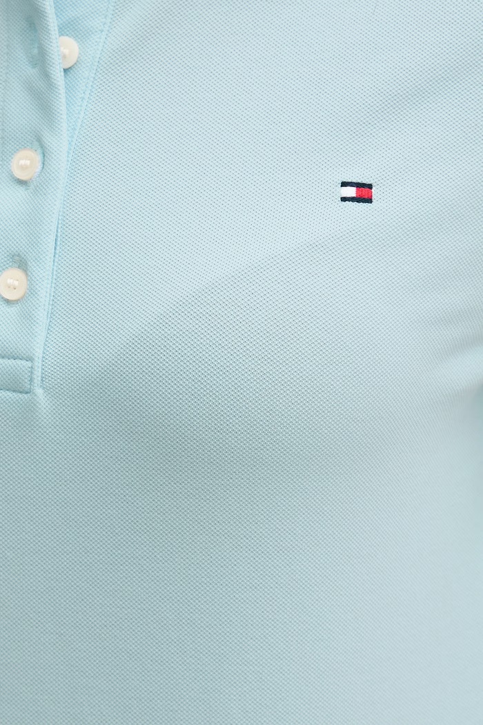 Tommy Hilfiger polo tričko dámske s bavlnou WW0WW43225 modrá