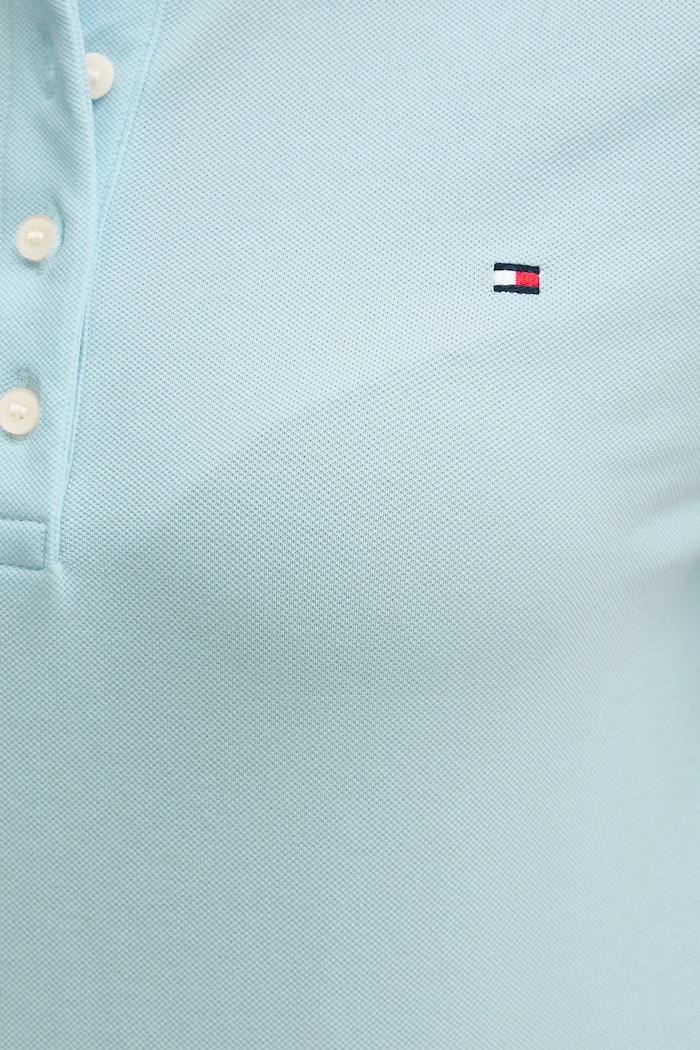 Tommy Hilfiger polo tričko dámske s bavlnou WW0WW43225 modrá