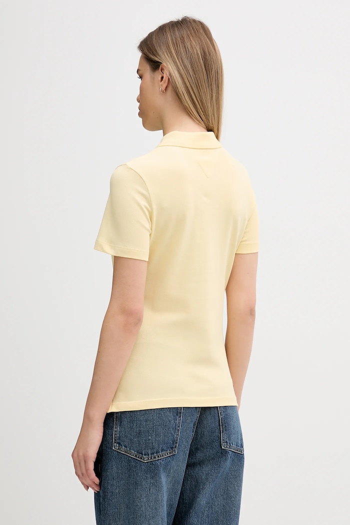 Oblečenie Tommy Hilfiger polo tričko dámske s bavlnou WW0WW43225 žltá